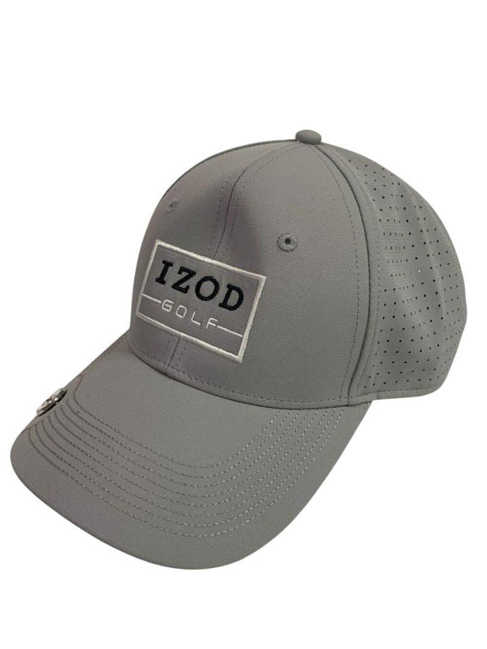 Izod Golf Prototype Cap Hat Adjustable Silver Nickel New One Size Adult